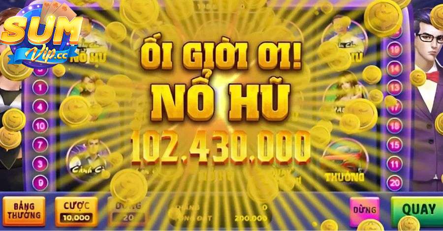 Nổ hũ SUMVIP cung cấp cơ hội săn jackpot giá trị